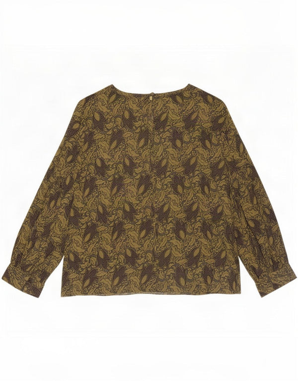 Top da donna Toast a maniche lunghe UK 12 Viscosa floreale verde medio