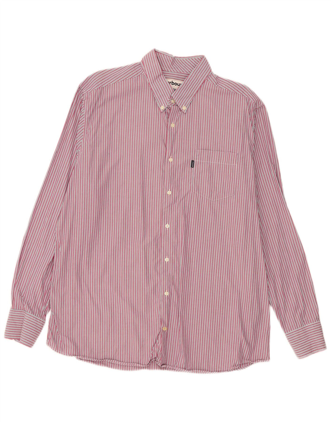 Camicia Barbour da uomo su misura 2XL a righe rosa