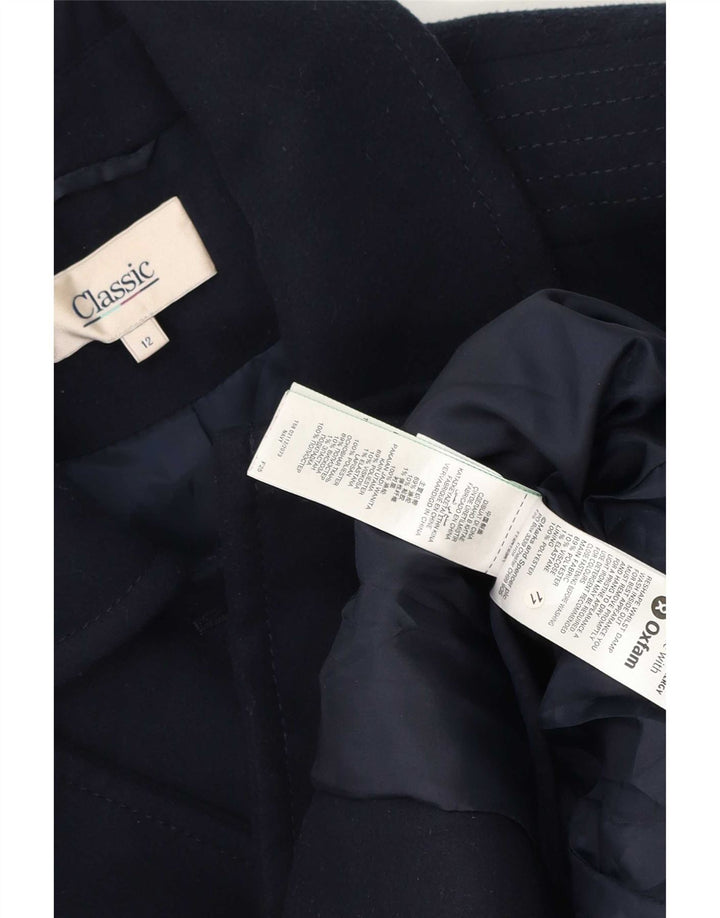 Giacca blazer a 5 bottoni da donna Marks & Spencer UK 12 medio blu navy