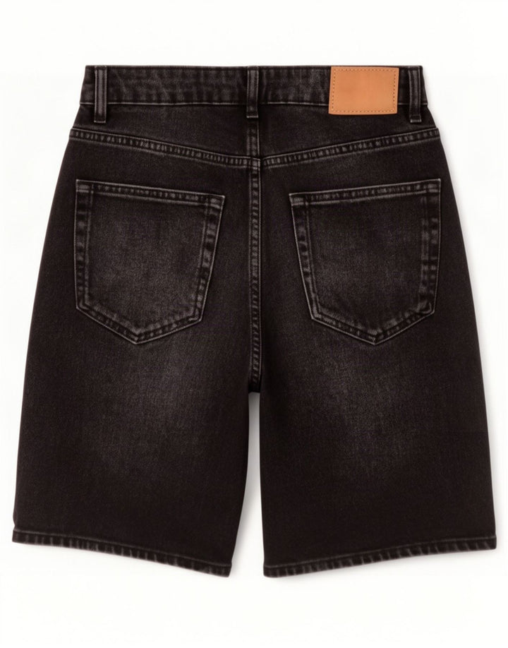 Pantaloncini di jeans da uomo Zara EU 40 medi W30 cotone nero