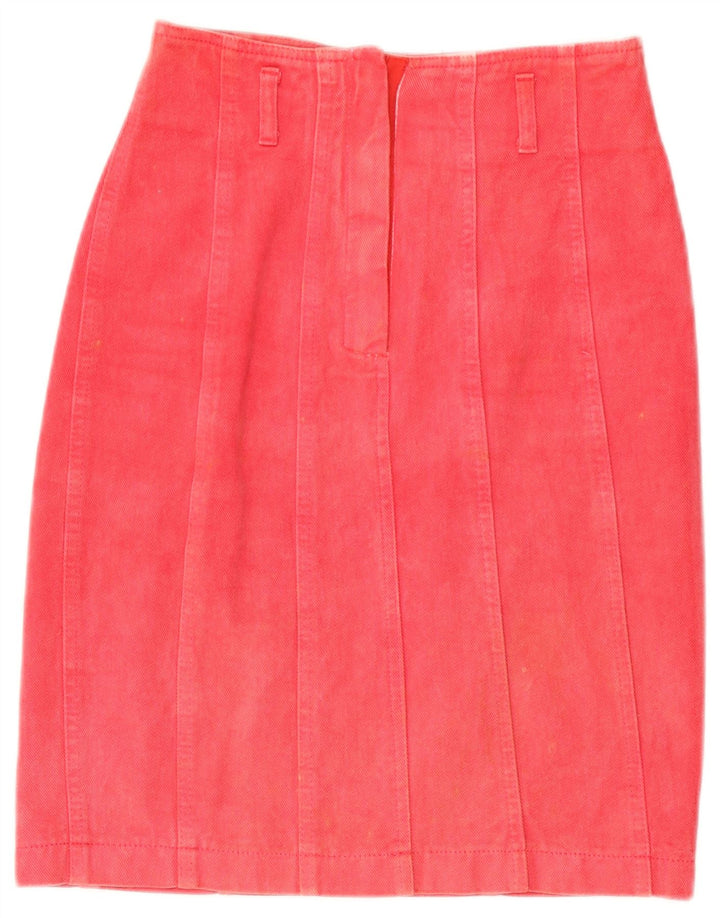 Gonna in denim da donna Blumarine IT 40 Small W27 Cotone rosso