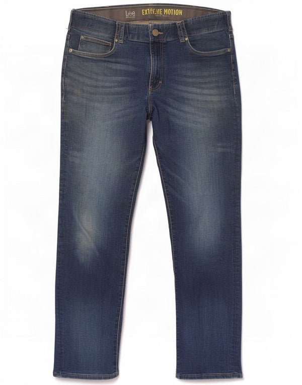 Jeans dritti da uomo Lee W36 L32 in cotone blu