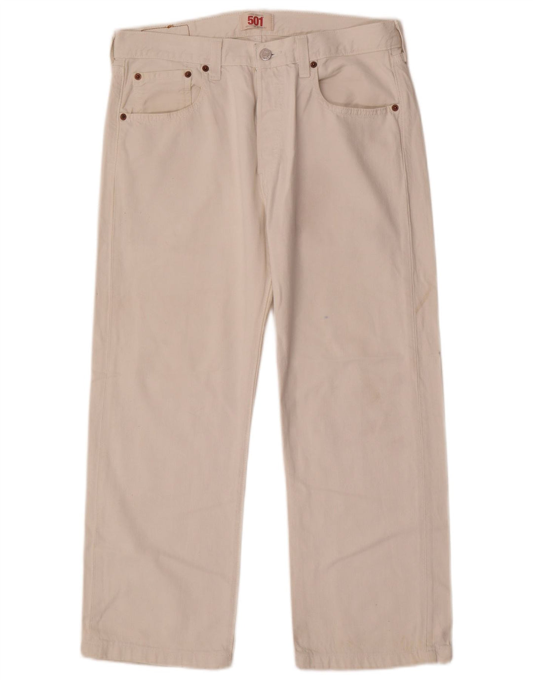 Levi's Uomo 501 Jeans dritti W32 L26 Cotone bianco