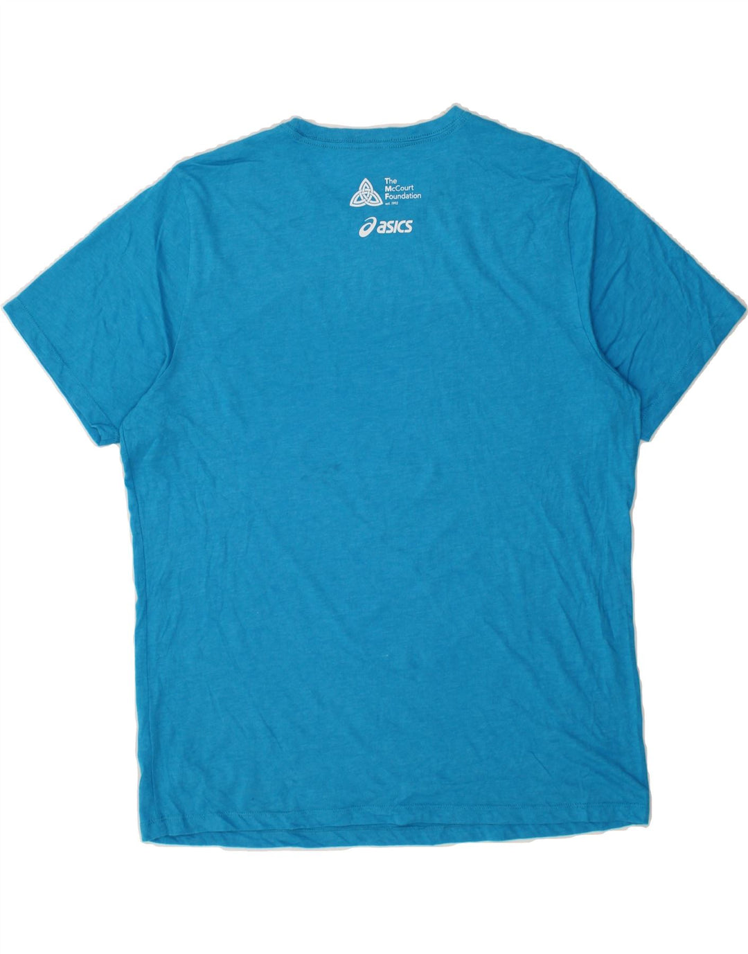 ASICS Mens Graphic T-Shirt Top XL Blue Cotton Vintage Asics and Second-Hand Asics from Messina Hembry 