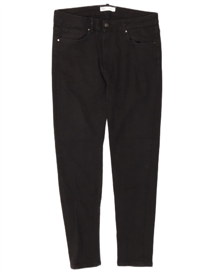 Jeans slim da uomo Zara W34 L27 cotone nero