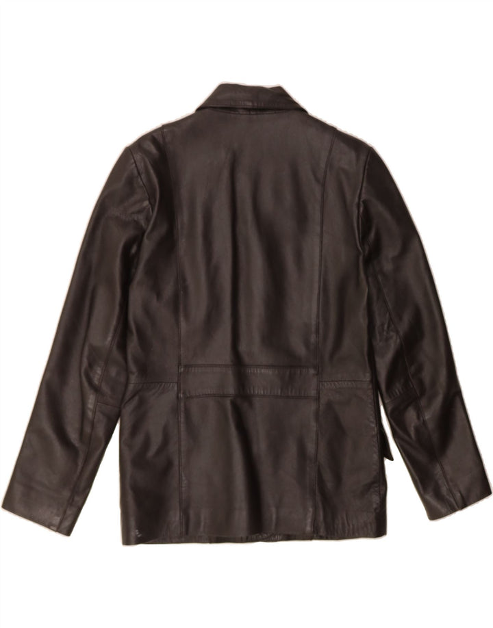 COFI Womens Leather Jacket UK 14 Medium Black Leather Vintage Cofi and Second-Hand Cofi from Messina Hembry 