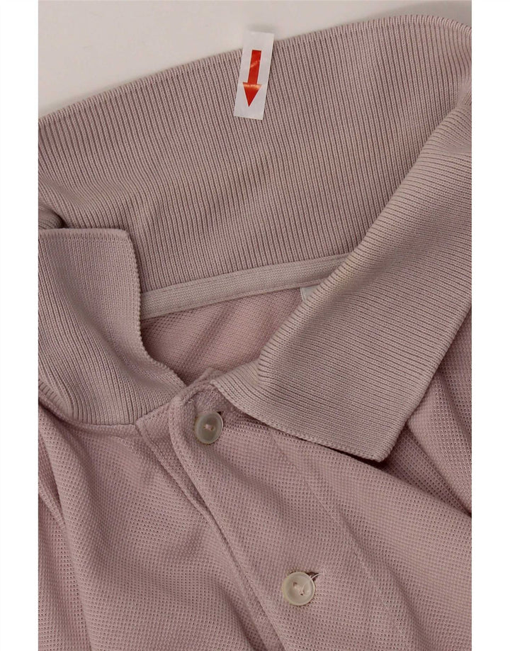 Polo da uomo Lacoste taglia 4 in cotone rosa medio