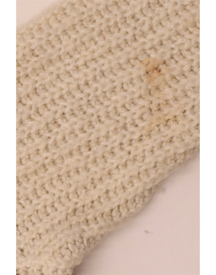 Maglione cardigan aperto oversize da donna Zara UK 14 Acrilico beige medio