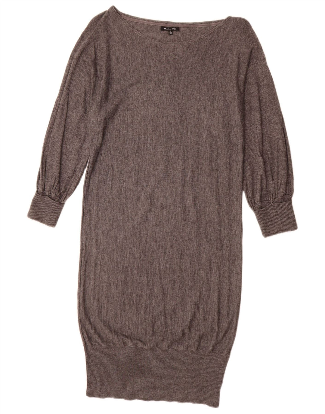 Abito maglione da donna Massimo Dutti UK 10 piccolo in lana grigia