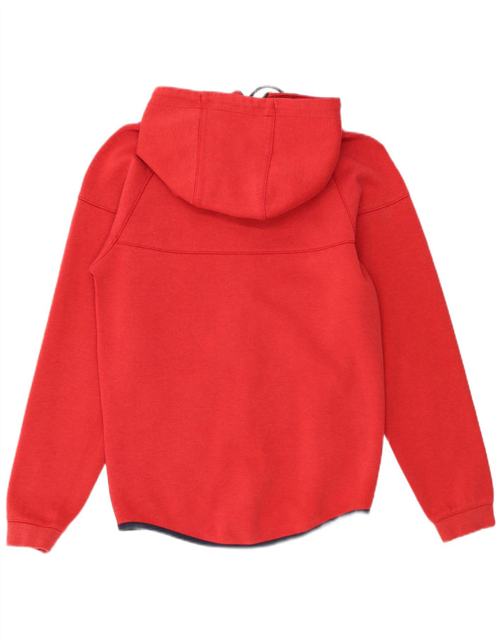 Felpa con cappuccio e zip Nike da uomo piccola in cotone rosso