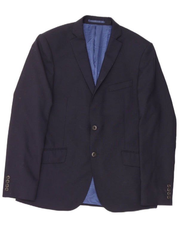Giacca blazer slim a 2 bottoni Marks & Spencer da uomo UK 40 medio blu navy