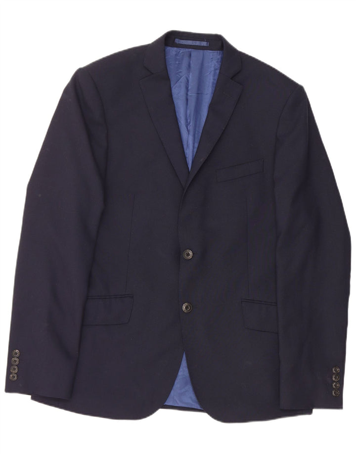 Giacca blazer slim a 2 bottoni Marks & Spencer da uomo UK 40 medio blu navy