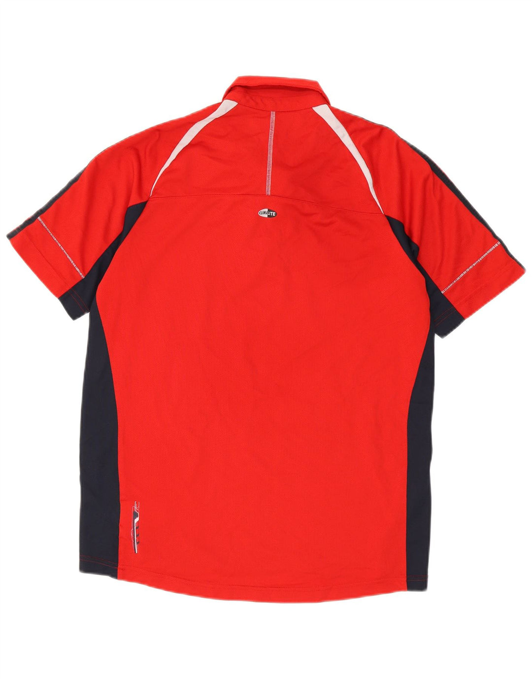 Polo Adidas Clima 365 da uomo in poliestere color block rosso medio