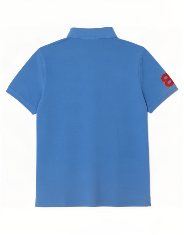 Polo da uomo con vestibilità grafica personalizzata Tommy Hilfiger XL in cotone blu
