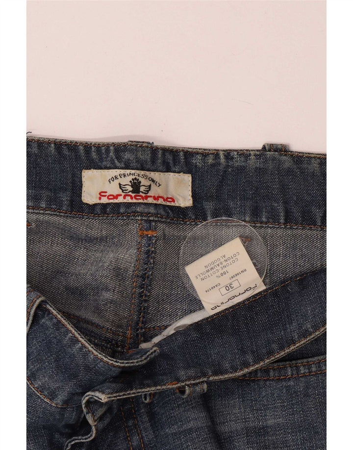 Pantaloncini di jeans da donna Fornarina W30 cotone blu medio