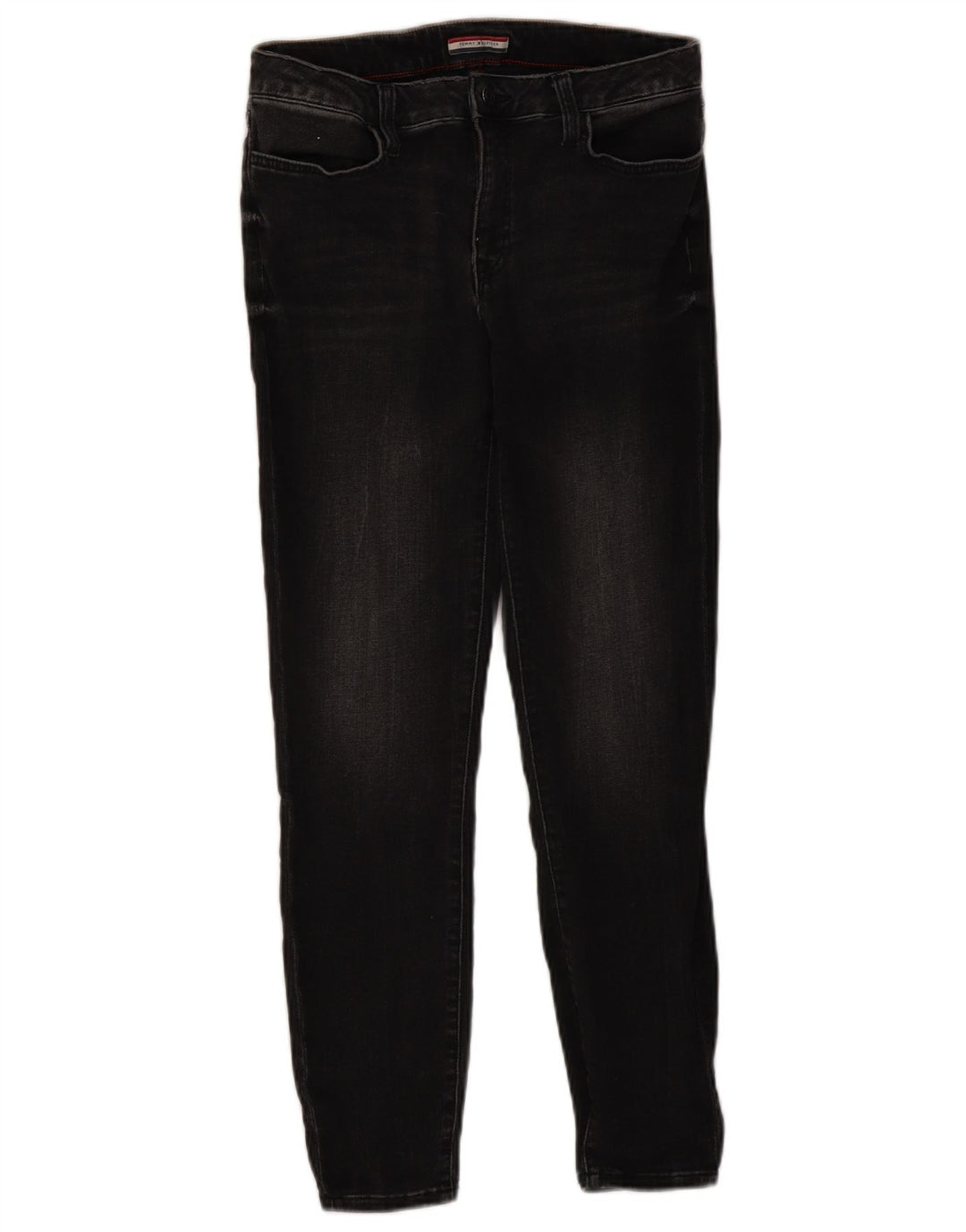 TOMMY HILFIGER Jeans skinny a vita alta da donna US 8 medi W30 L26 neri