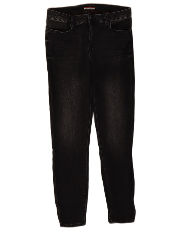 TOMMY HILFIGER Jeans skinny a vita alta da donna US 8 medi W30 L26 neri