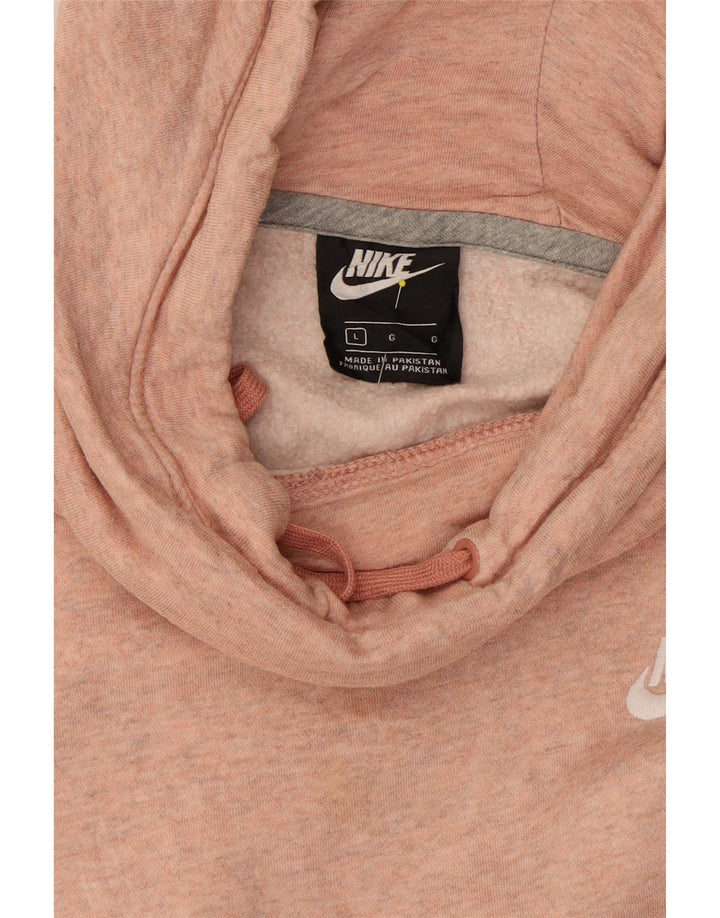 NIKE Womens Hoodie Jumper UK 16 Large Pink Vintage Nike and Second-Hand Nike from Messina Hembry 