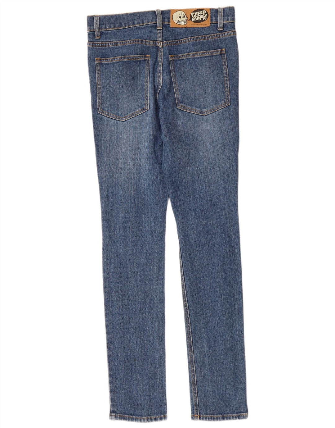 CHEAP MONDAY Jeans skinny da donna W27 L32 cotone blu