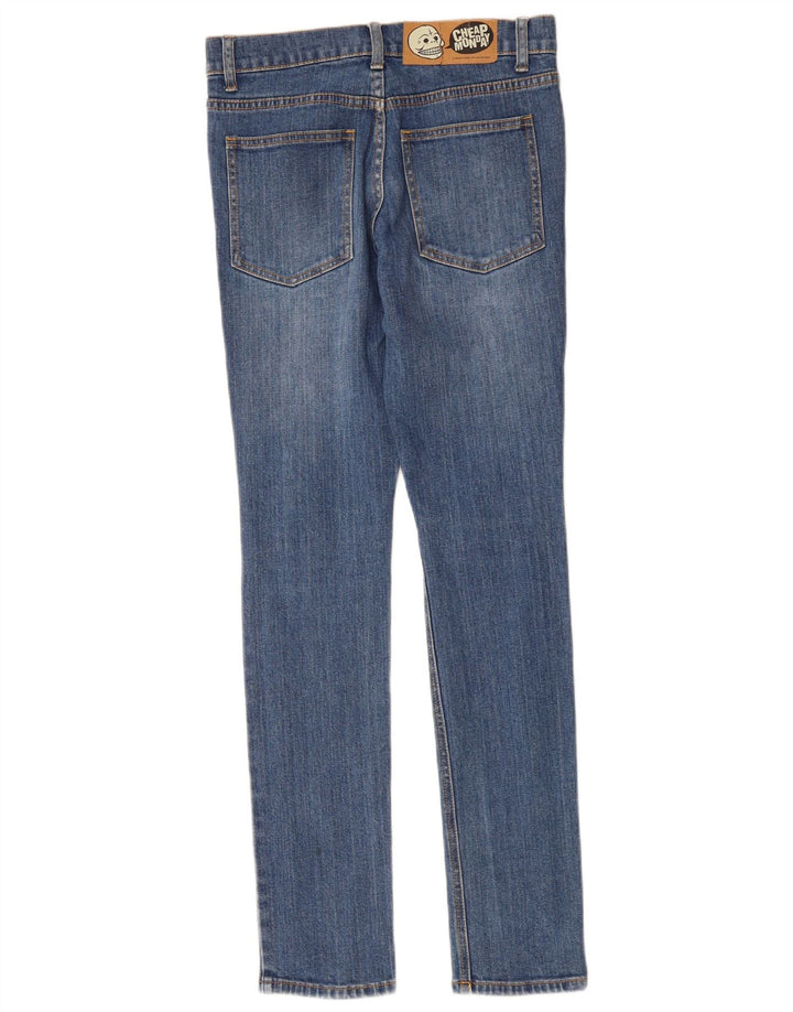 CHEAP MONDAY Jeans skinny da donna W27 L32 cotone blu