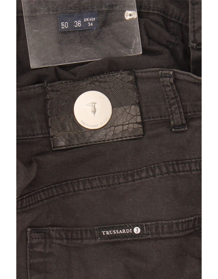 Jeans Dritti Uomo Trussardi W34 L28 Neri