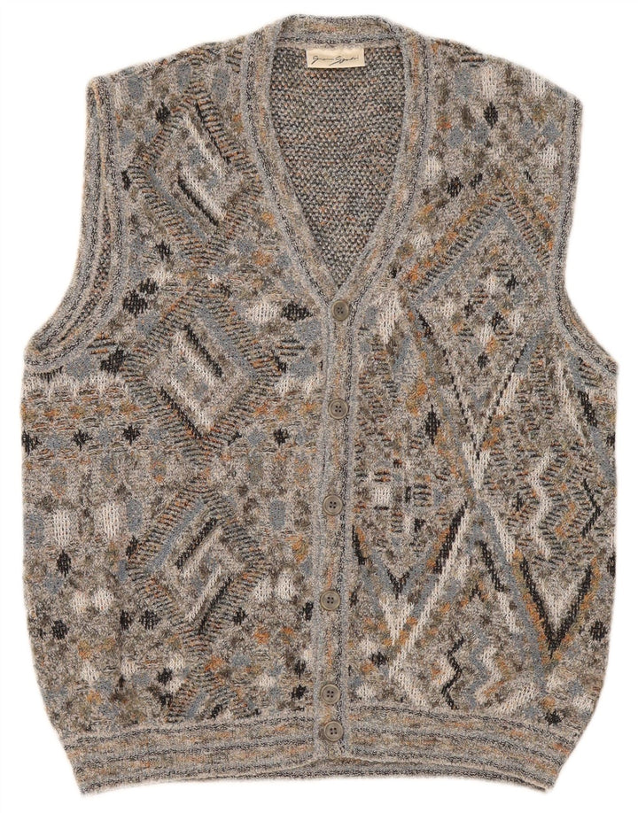 Maglione Cardigan Uomo Gianni Sgarbi IT 48 Medio Multicolore Geometrico