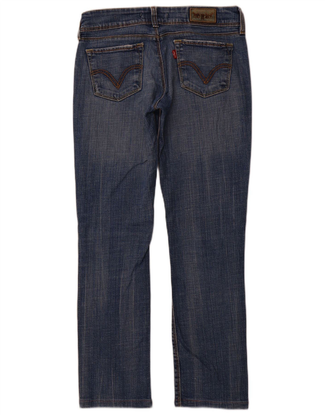 LEVI'S Jeans 571 Slim da Donna W29 L28 Blu Cotone