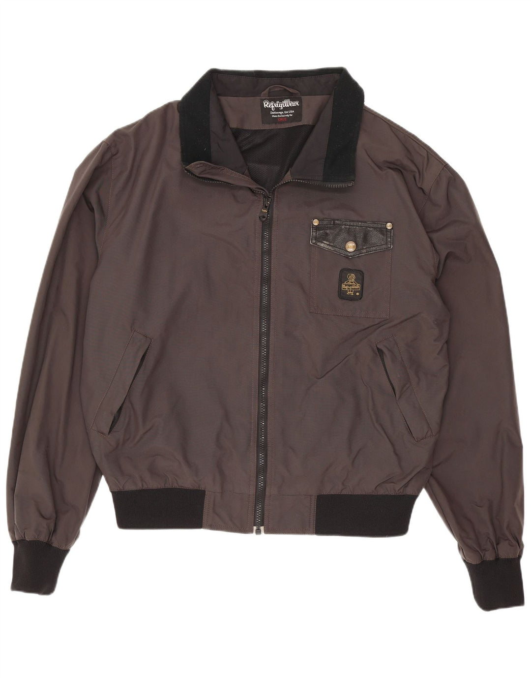 Giubbotto bomber da uomo Refrigiwear UK 40 Large grigio color block in poliammide