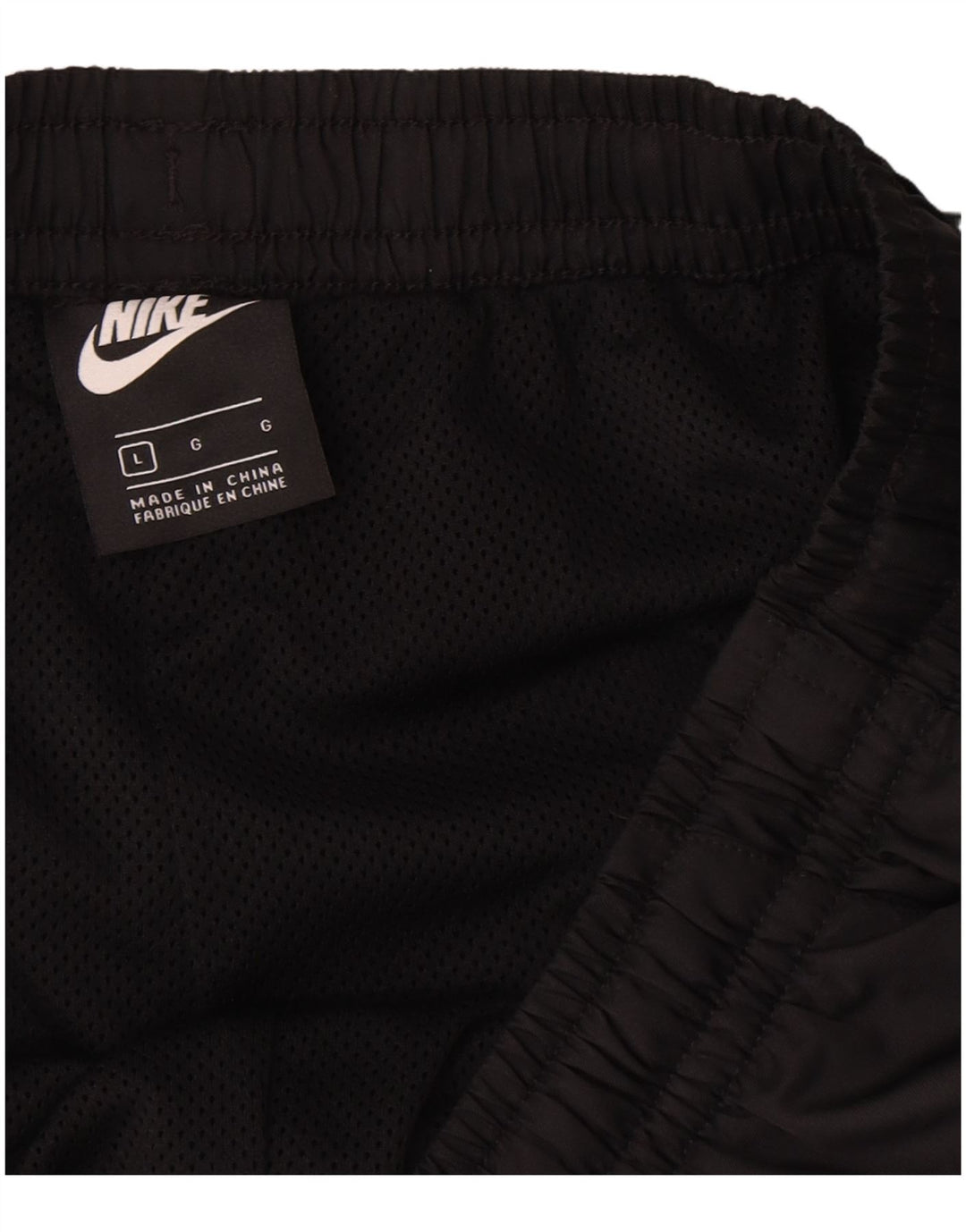 Pantaloncini sportivi Nike da uomo con grafica regolare, grandi, in poliestere nero