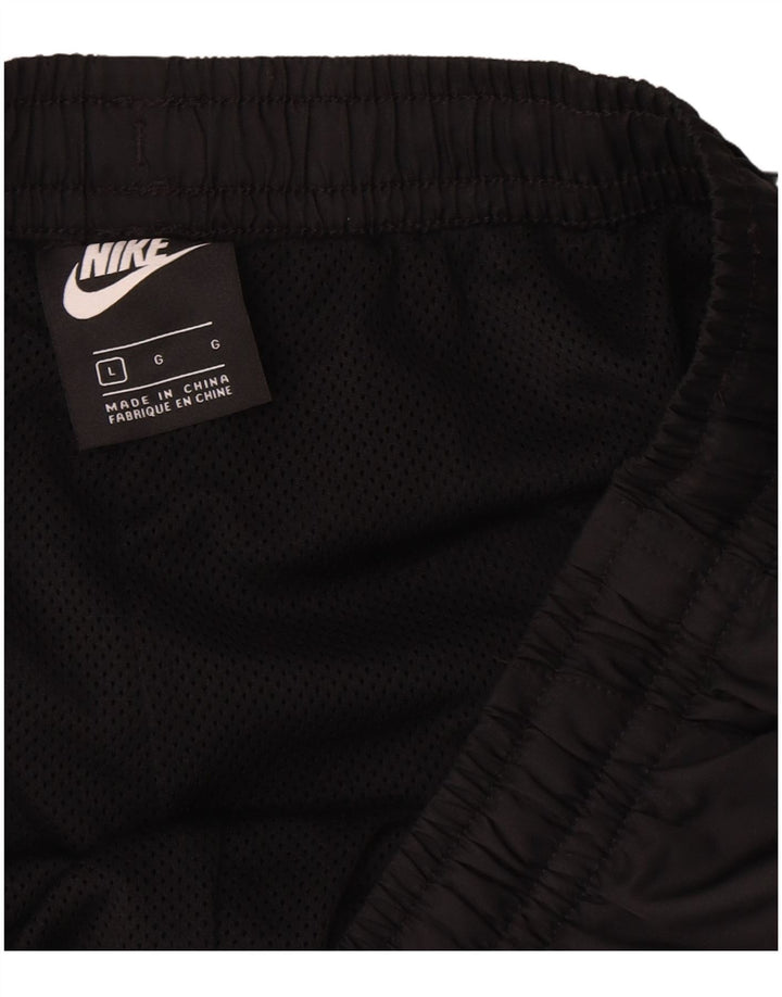 Pantaloncini sportivi Nike da uomo con grafica regolare, grandi, in poliestere nero