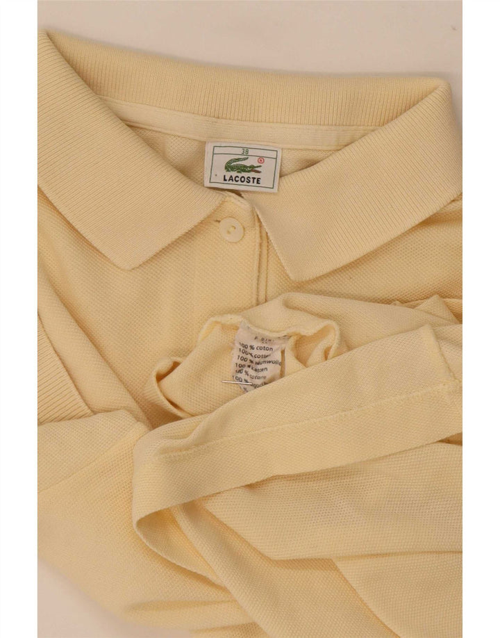 Polo da donna Lacoste taglia 38 cotone giallo medio