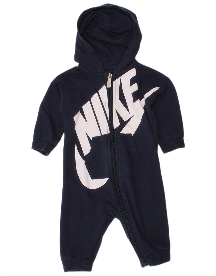 Tuta con cappuccio grafica Nike da neonato 6-9 mesi blu navy