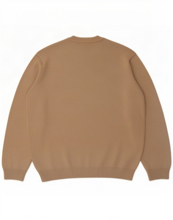Maglione maglione girocollo da uomo Marks & Spencer blu Harbour XL lana beige