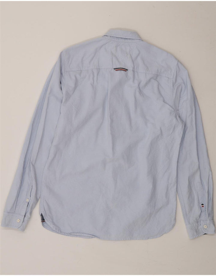 TOMMY HILFIGER Mens Regular Fit Shirt Small Blue Cotton Vintage Tommy Hilfiger and Second-Hand Tommy Hilfiger from Messina Hembry 