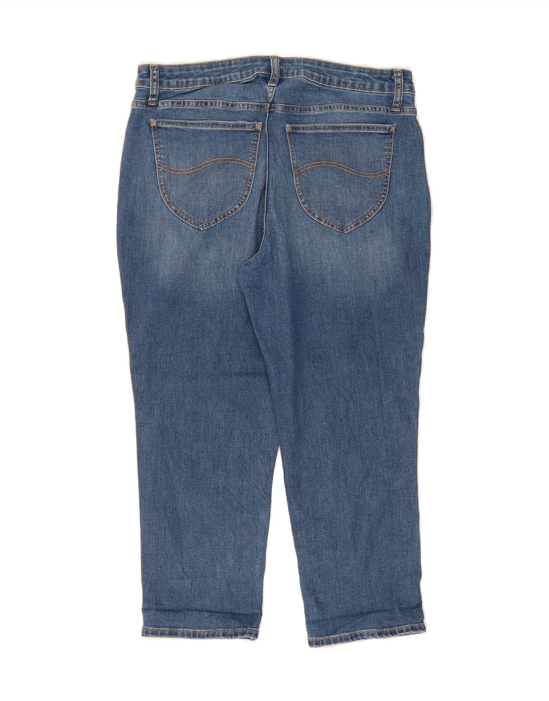 LEE Womens Riders Mid Rise Capri Jeans W34 L22 Blue Cotton Vintage Lee and Second-Hand Lee from Messina Hembry 