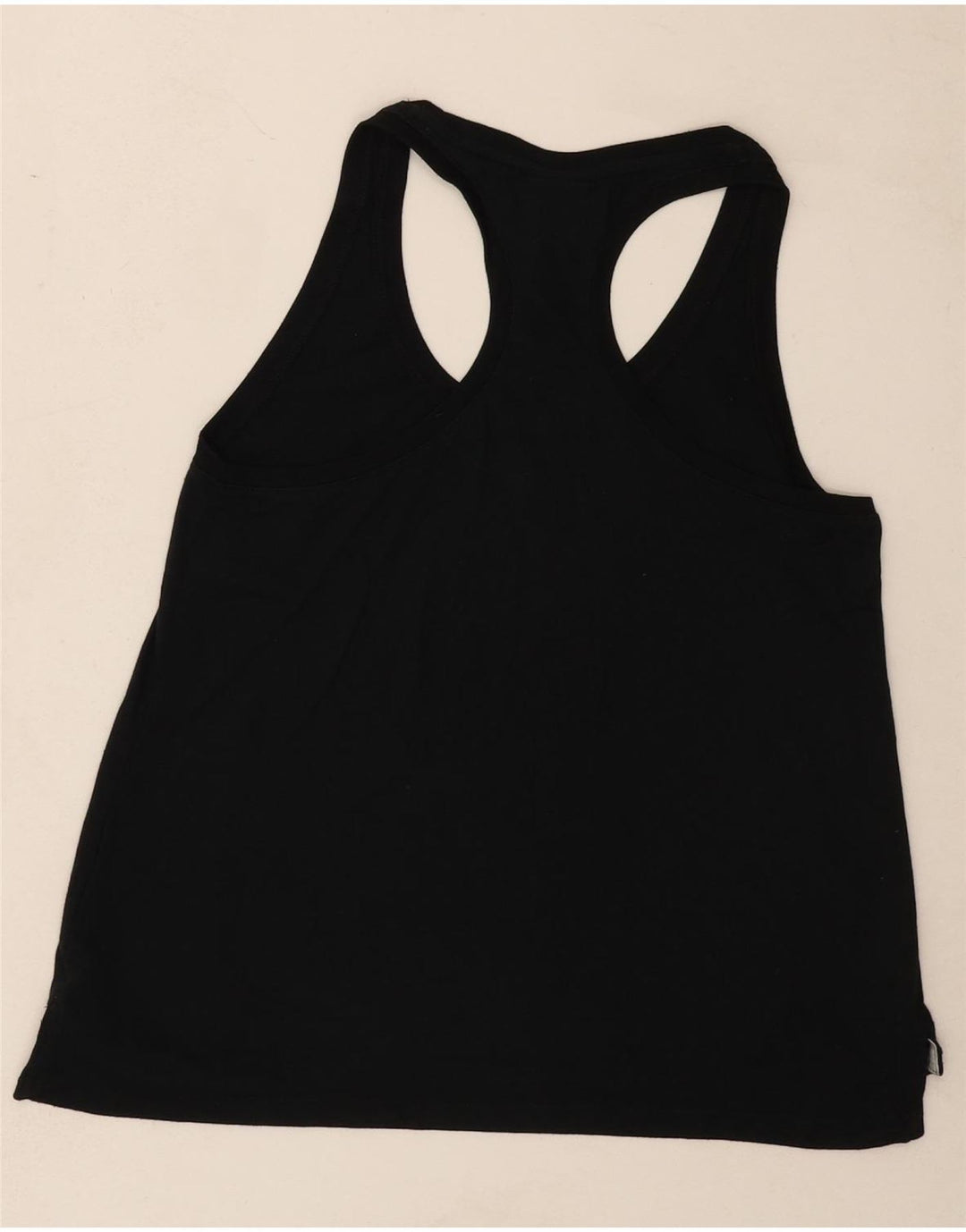 NIKE Womens Graphic Vest Top UK 10 Small Black Vintage Nike and Second-Hand Nike from Messina Hembry 
