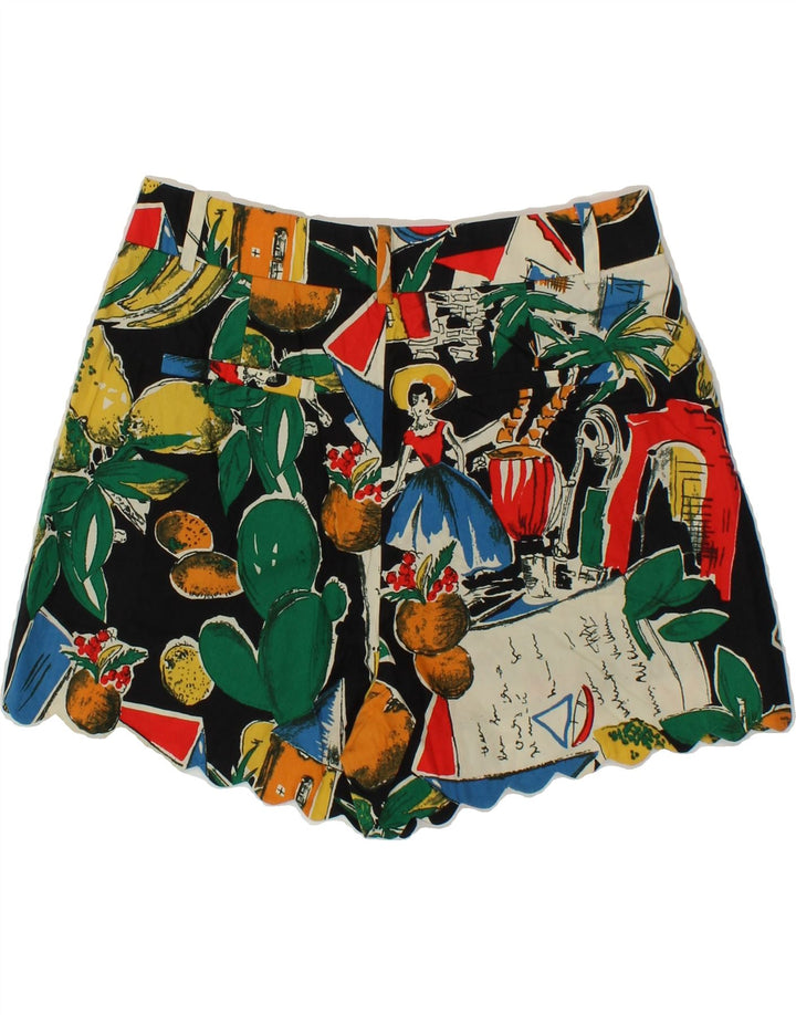 J. CREW Womens Abstract Pattern Chino Shorts US 0 XS W28 Multicoloured Vintage J. Crew and Second-Hand J. Crew from Messina Hembry 