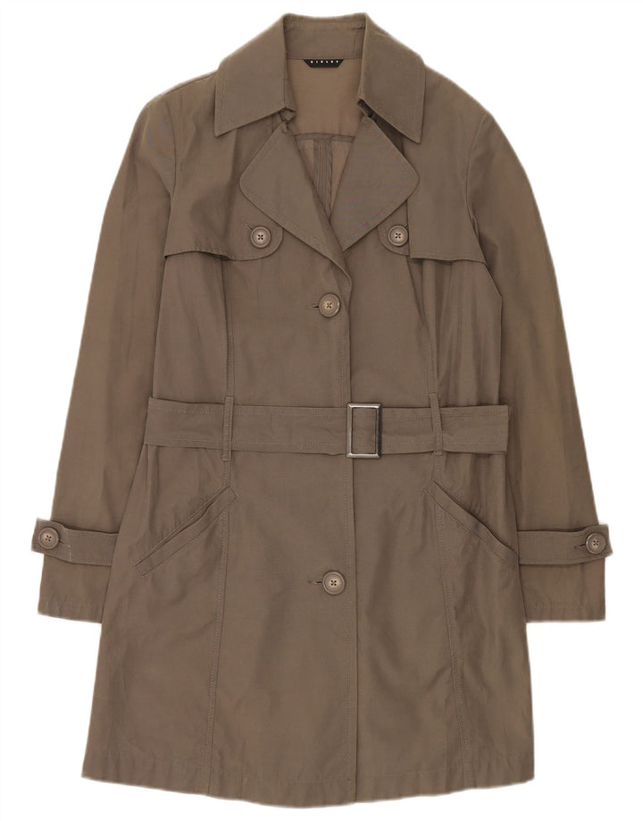 Trench Donna Sisley IT 42 Medio Cotone Kaki