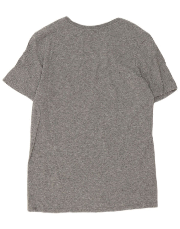 T-shirt grafica Nike da uomo con taglio atletico, piccola, grigia chiazzata
