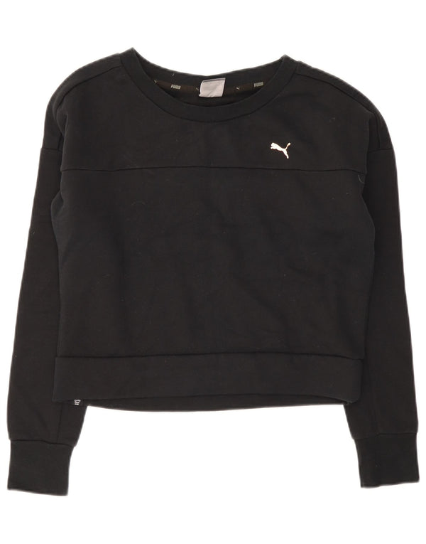 Felpa corta da donna Puma UK 12 cotone medio nero