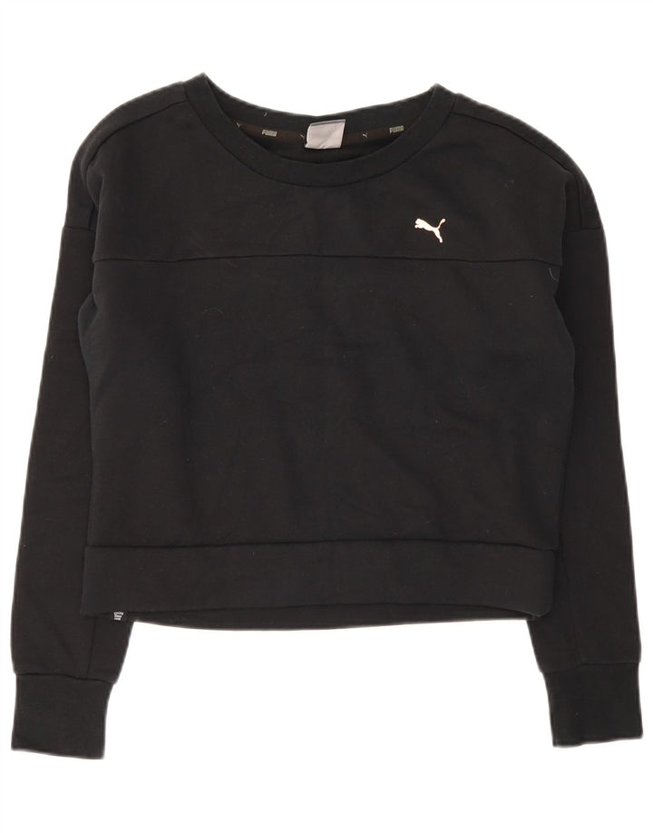 Felpa corta da donna Puma UK 12 cotone medio nero