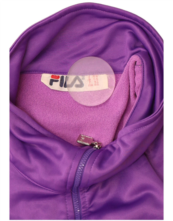 Giacca da ginnastica grafica da uomo Fila IT 56 2XL poliestere viola