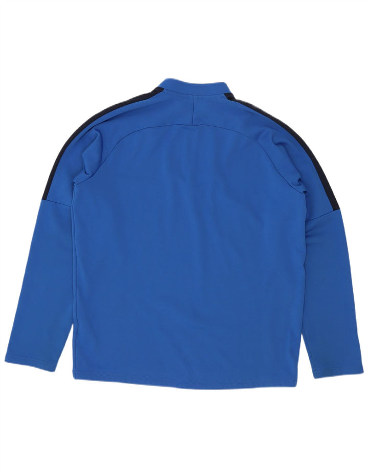 Top della tuta da ginnastica Nike da bambino con zip e collo, 13-14 anni, XL, colore blu