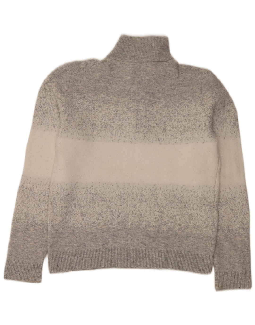 Maglione Reiss da uomo con zip e collo piccolo in poliammide screziato grigio