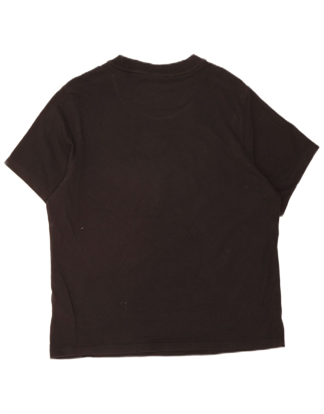 ADIDAS Womens T-Shirt Top UK 12 Medium Black Cotton