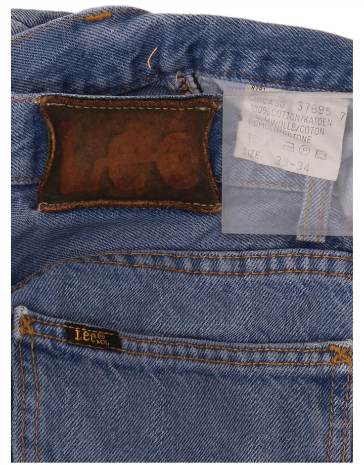 Jeans dritti Chicago da uomo LEE W33 L34 in cotone blu