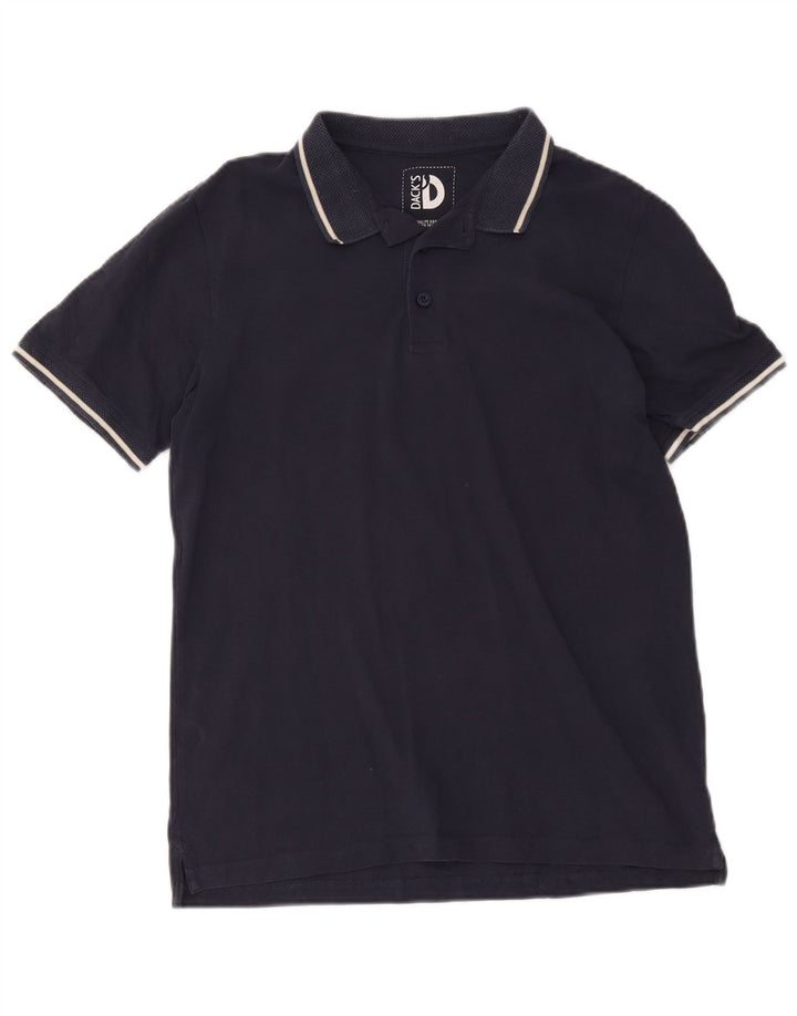 Polo da uomo Dack's in cotone blu navy medio