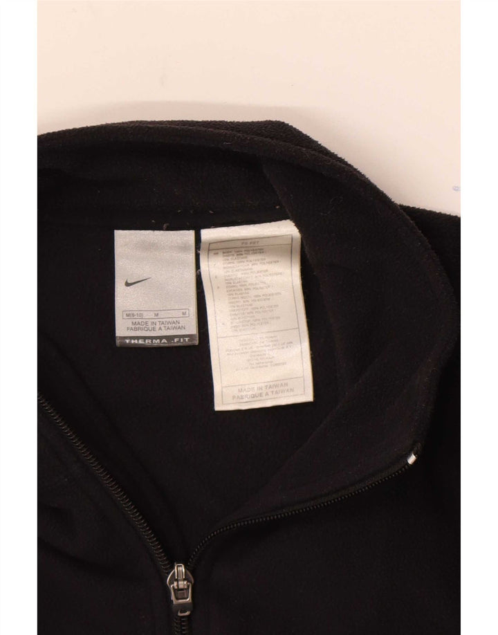 Giacca in pile Nike da donna US 8/10 Medium Nero Poliestere