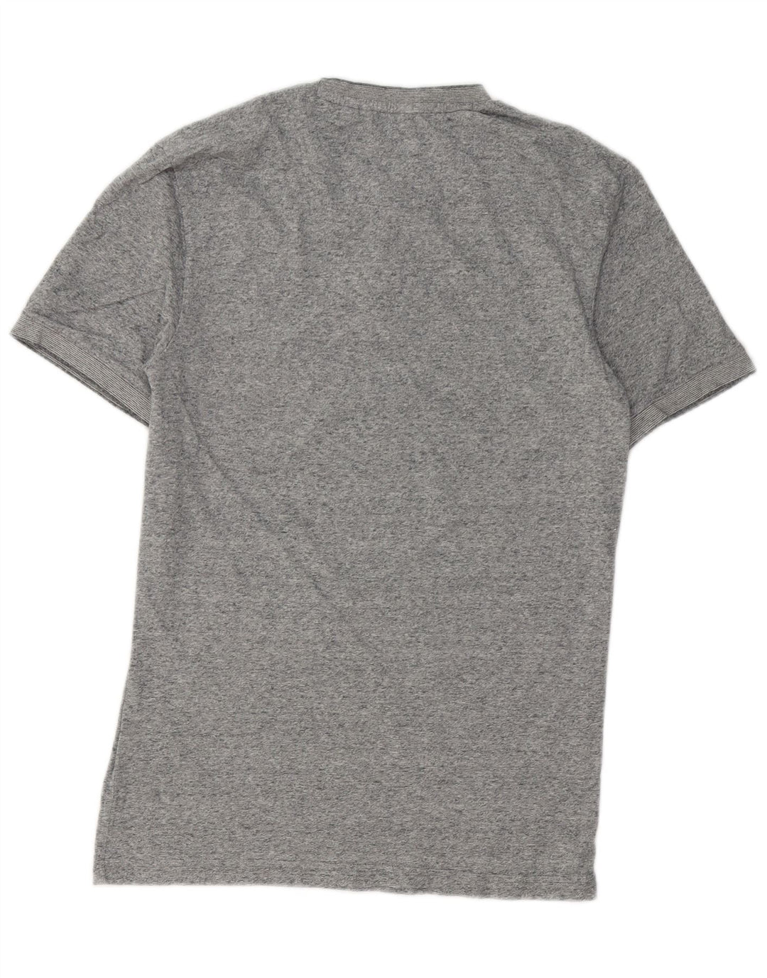T-shirt da uomo SUPERDRY Top grande in cotone chiazzato grigio