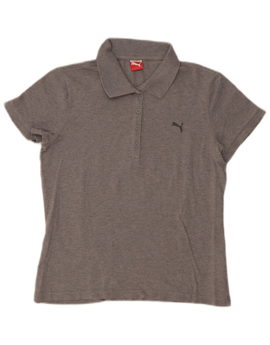 Polo PUMA da donna UK 14 cotone grigio medio